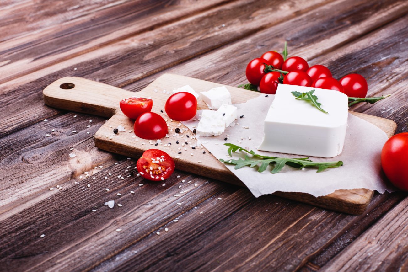 Feldsalat mit Tomaten und Ziegenkäse